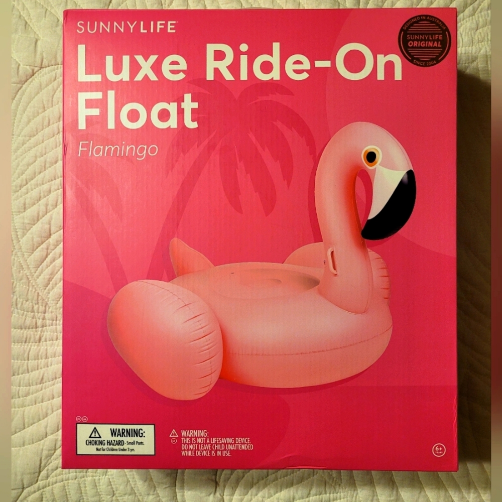 🦩 NEW PBTeen / Sunnylife Luxe Giant Flamingo Pool Float